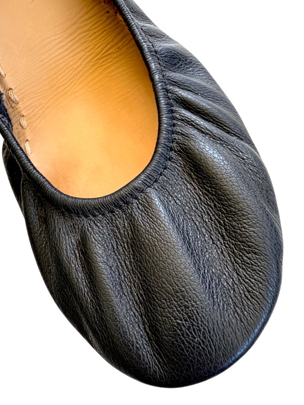 EUC Tieks Leather Ballet Flats Black Size 9 Retail $210.00 - Picture 2 of 8
